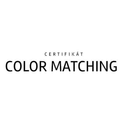 certifikát Color Matching